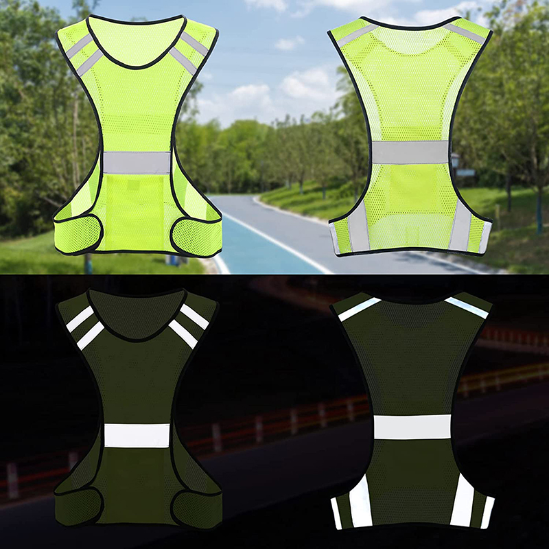 Reflective Vest Cycling - Gilet di Sicurezza Riflettente in Rete