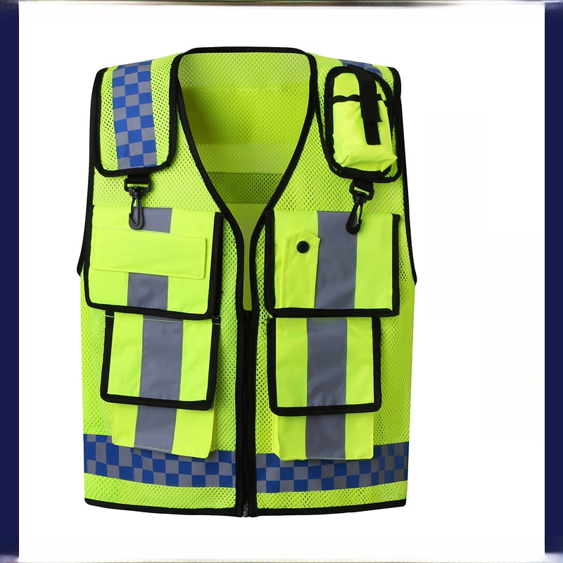 Reflective Vest Cycling - Gilet Riflettente di Sicurezza Multifunzionale con