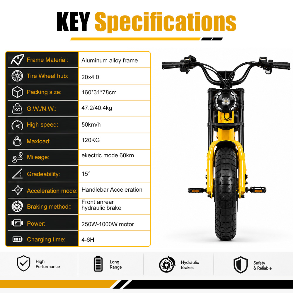 Bicicletta Elettrica Fat Tire  - Cycling Commute Speed recensione e prezzo